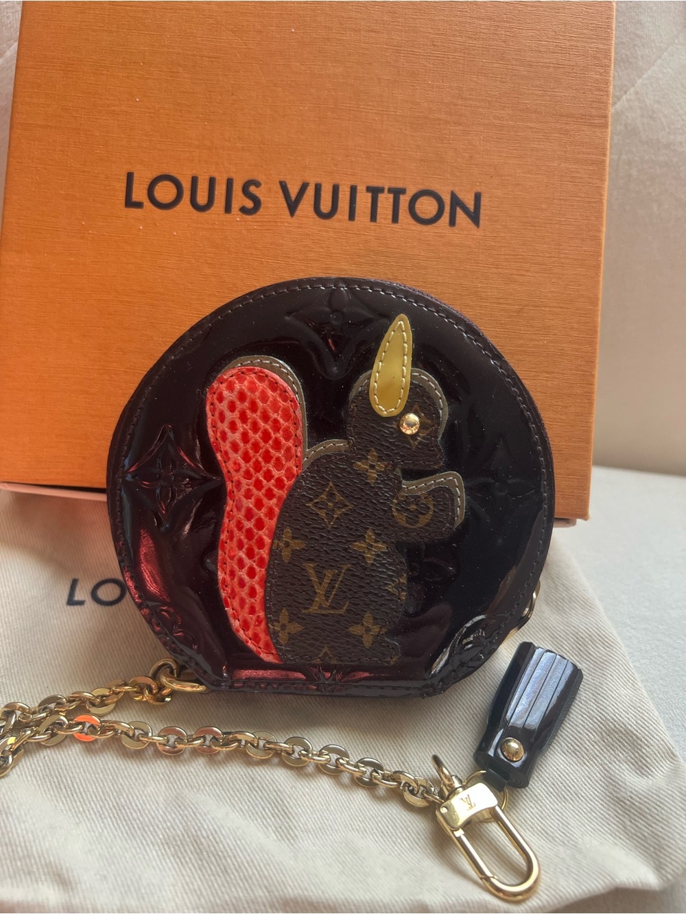 Louis Vuitton squirrel Coin Pouch